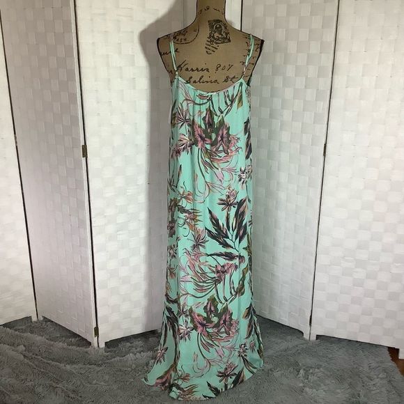 O'Neill floral maxi dress spring summer vacation beach size small - Picture 9 of 12